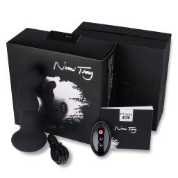 Nomi Tang - vibrator anal cu mărgele rotative (negru)