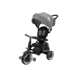 QPlay - Tricicletă 3 în 1 pentru copii RITO EVA PLUS, gri