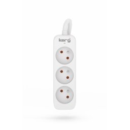 Prelungitor Kerg M02390 3 Earthed sockets - 10m power strip with 3x1,5mm2 cable, 16A