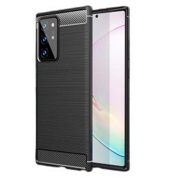 Husa Husa pentru Samsung Galaxy Note 20 Ultra / Note 20 Ultra 5G - Techsuit Carbon Silicone - Black