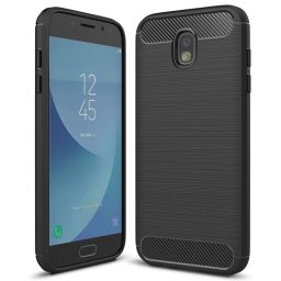 Husa Husa pentru Samsung Galaxy J5 2017 J530 / Galaxy J5 Pro 2017 - Techsuit Carbon Silicone - Black