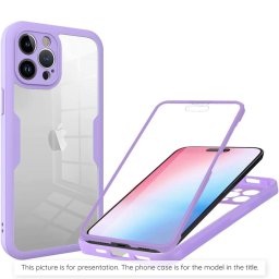 Husa Techsuit ColorVerse 360 - Husă telefon - compatibil cu Xiaomi Redmi Note 14 Pro / Note 14 Pro+ / Poco X7 + Folie - culoare Mov