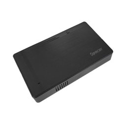 HDD Rack pt HDD/SSD, 3.5 inch, S-ATA, interfata PC USB 3.0, alimentare retea, plastic, negru