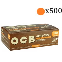 OCB Filtre cu carbune activ Virgin nealbite Slim 7mm x500