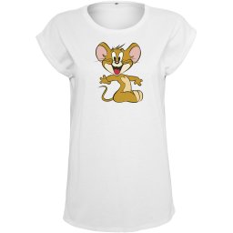 Doamnelor Tom & Jerry Mouse Tee alb