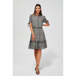 Marisse Printed Dress L-Su-3454 Beige