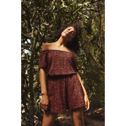 Marisse Short Viscose Jumpsuit L-Su-3753 Magma