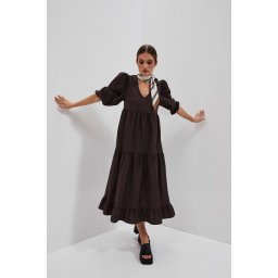 Marisse Women's Dress L-Su-4027 D.Oak