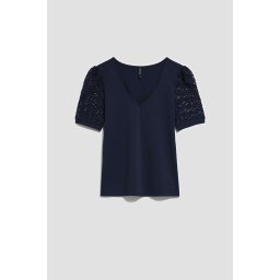 Marisse Women's T-Shirt L-Ts-4075 Navy