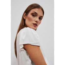 Marisse Women's Shirt L-Ko-4024 Off White
