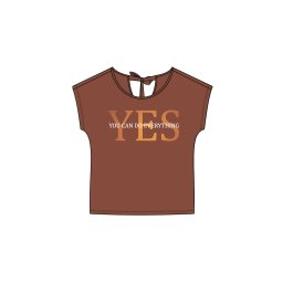 Marisse Women's T-Shirt L-Ts-4015 Brown
