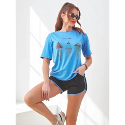 Resti Women's sports set with a t-shirt and shorts Ice Cream
