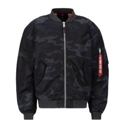 ALPHA INDUSTRIES Geacă de iarnă 'MA-1 CS' gri / roșu / negru
