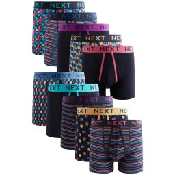 Next Boxeri bleumarin / lila / portocaliu deschis / roz