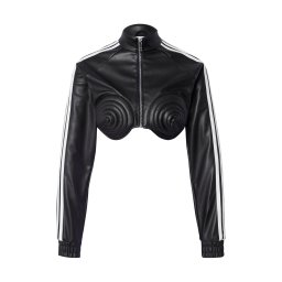 ADIDAS ORIGINALS Geacă de primăvară-toamnă 'Adidas x Jeremy Scott' negru / alb