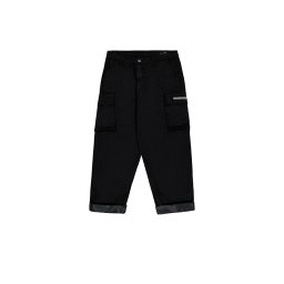ALPHA INDUSTRIES Pantaloni cu buzunare negru / alb