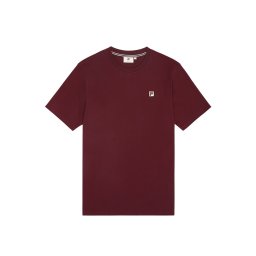 FILA Tricou 'Biella' roşu închis / negru / alb