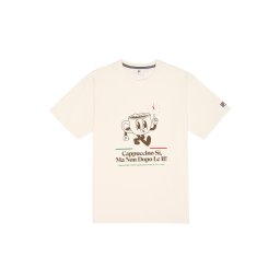 FILA Tricou 'Navigli Caffé' maro închis / verde / roșu / alb