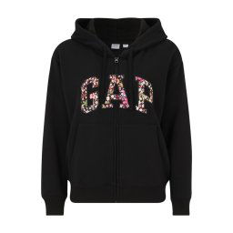 Gap Petite Hanorac 'HERITAGE' verde kiwi / roz zmeură / negru / alb
