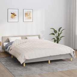 Patura grea, crem deschis, 200x220 cm, 9 kg, material textil GartenMobel Dekor