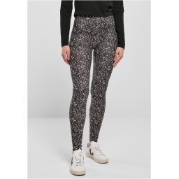 Women's soft leggings AOP blackline