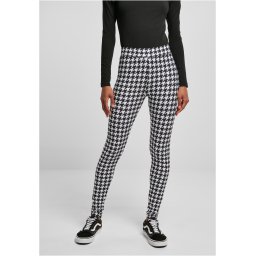 Women's soft leggings AOP blackhoundstooth