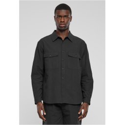 Men's Basic Crepe Shirt - Black