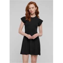Women's Skater Rib Dress - Black