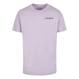 Men's T-shirt with Trust Dove lilac inscription on the back