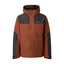 JACK WOLFSKIN Geacă outdoor 'JASPER' maro ruginiu / negru