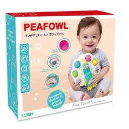 Joc de dezvoltare cu păun, cu efecte sonore - mai multe tipuri