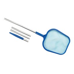 Plasă de curățat piscine cu mâner din 5 piese 122 cm
