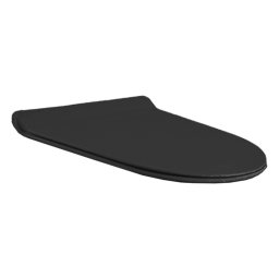 Scaun de toaletă cu închidere moale Ride, negru