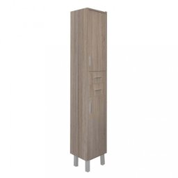 Dulap înalt Nerva 35 cu 2 uși, 2 sertare, ulm rauna