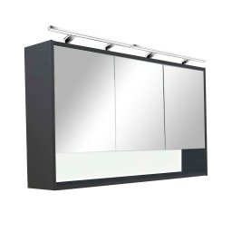 Dulap cu oglindă de perete Luna 120, antracit