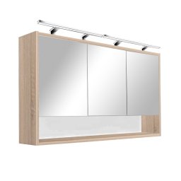 Dulap superior cu oglindă Luna 120, stejar Sonoma