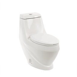 Vas de toaletă Coral Monobloc cu evacuare inferioară