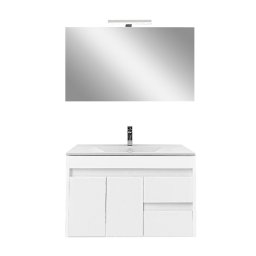 Mobilier complet de baie Luna Prime 80 alb