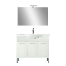 Nerva Prime 105 – set complet de mobilier pentru baie, alb