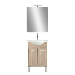 Set complet de mobilier pentru baie Nerva Prime 55, stejar Sonoma