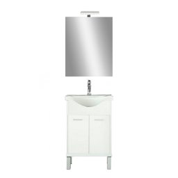 Nerva Prime 55 – set complet de mobilier pentru baie, alb