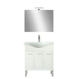 Nerva Prime 75 – set complet de mobilier pentru baie, alb