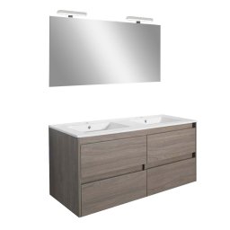 Mobilier complet de baie Porto Prime 120 în culoarea ulmului rauna