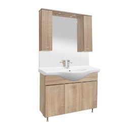 Mobilier complet de baie Vanessa 105, stejar Sonoma