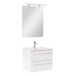 Mobilier complet de baie Vario Clam 60 alb-alb