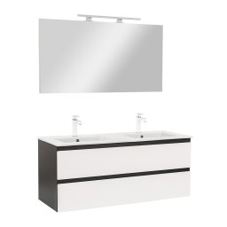 Mobilier complet de baie Vario Forte 120 antracit-alb