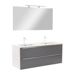 Mobilier complet de baie Vario Trim 120 alb-antracit