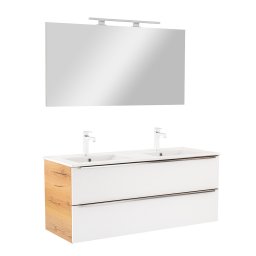 Mobilier complet de baie Vario Trim 120 stejar-alb