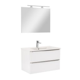 Mobilier complet de baie Vario Trim 80 alb-alb