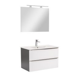 Mobilier complet de baie Vario Trim 80 antracit-alb